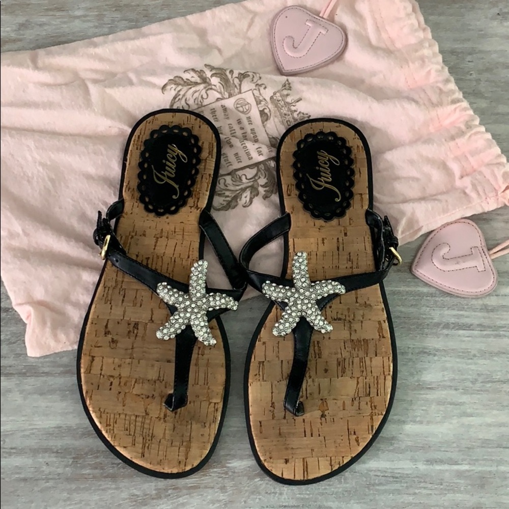 Juicy Couture Rhinestone Starfish Sandal